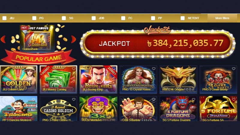 Slot and Jackpot Games in MCW Casino